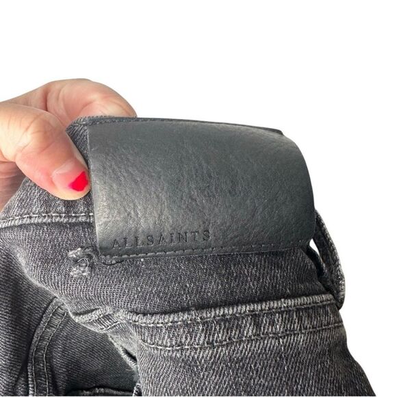 |EUC| ALL SAINTS Cigarette Button Fly Mini Shorts - Picture 8 of 9